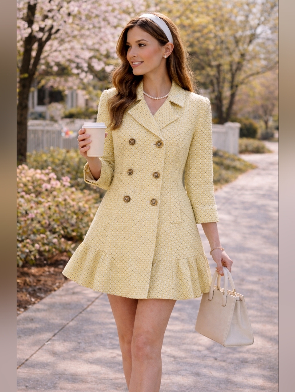 NWOT Cabi Hobnob Topper in Daffodil Yellow